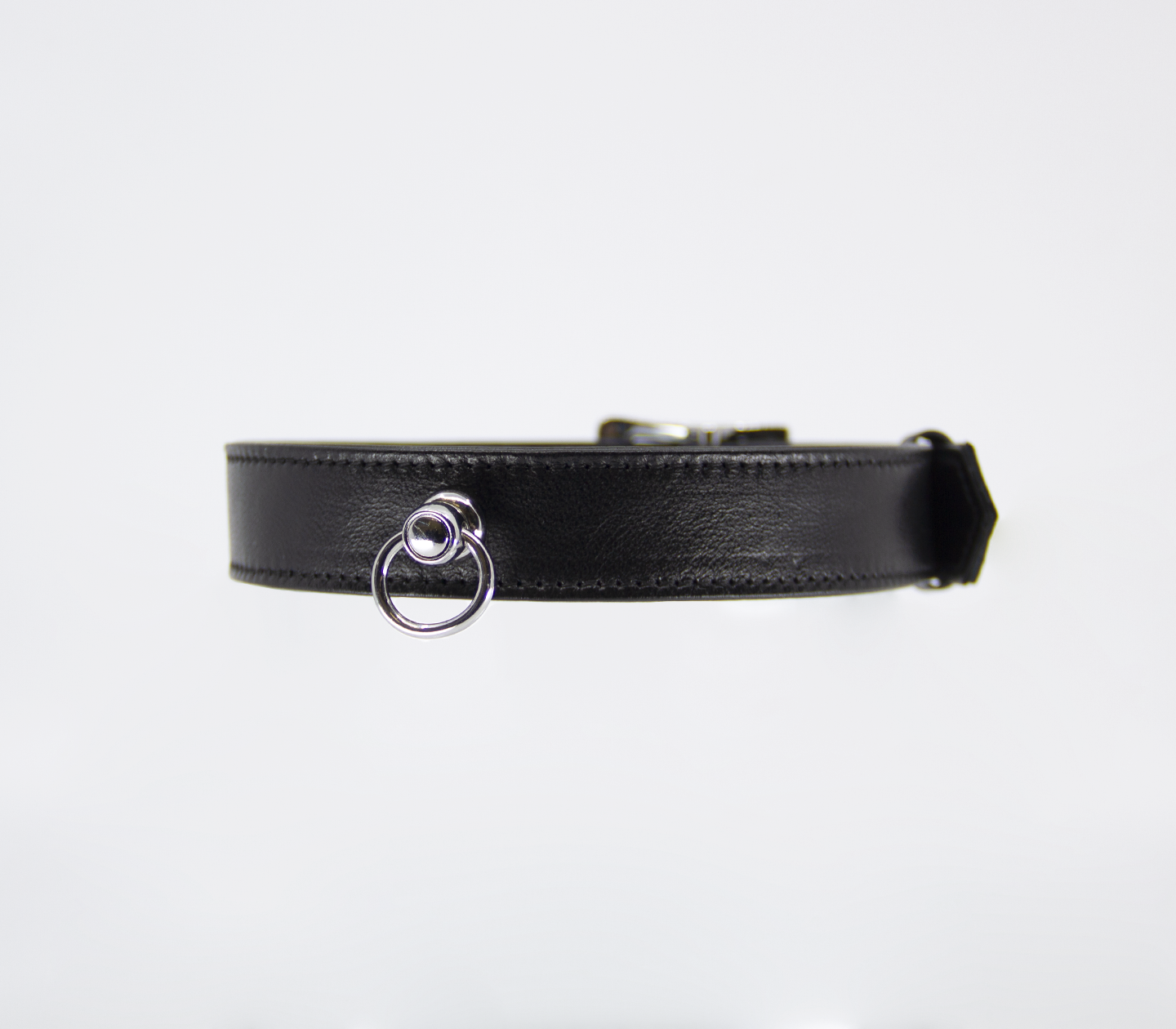 COL011 Lockable Leather Collar - Club X